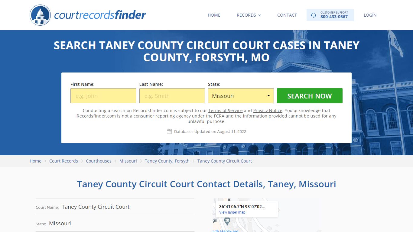 Taney County Circuit Court Case Search - Taney County, MO ...